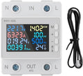 Noteflora LCD Digital Energy Meter With Voltage And Current Monitor, AC170-300V Power Voltmeter For Rail Mount, Compatible With KWS-302WF White(KWS-302L)