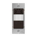 TOPGREENER Humidity Sensor Switch with PIR Lighting Motion Sensor, Neutral Wire Required, Air Moisture Detection for Ventilation Fan, Bathroom Fan Automated Control, UL Listed, TDHOS5-BR, Brown