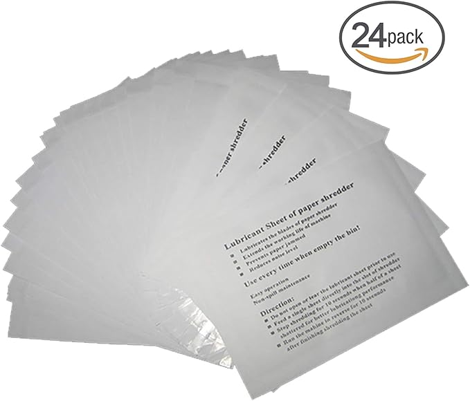 VANRA Shredder Lubricant Sheets (Pack of 24)