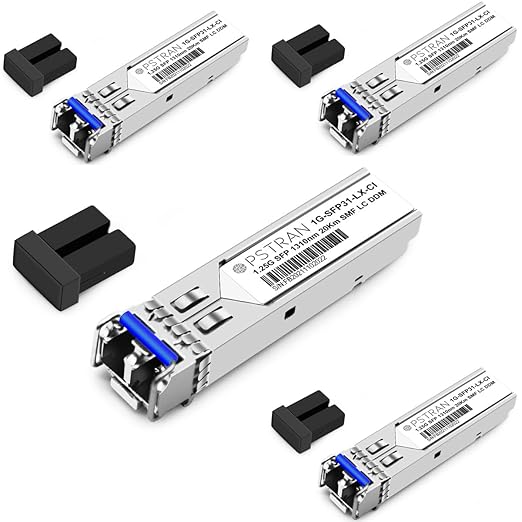 OPSTRAN 1000BASE-LX/LH SFP Optical Transceiver Module Compatible with D-Link DEM-310GT 1310nm 20km DOM Duplex LC SMF 4 Pack