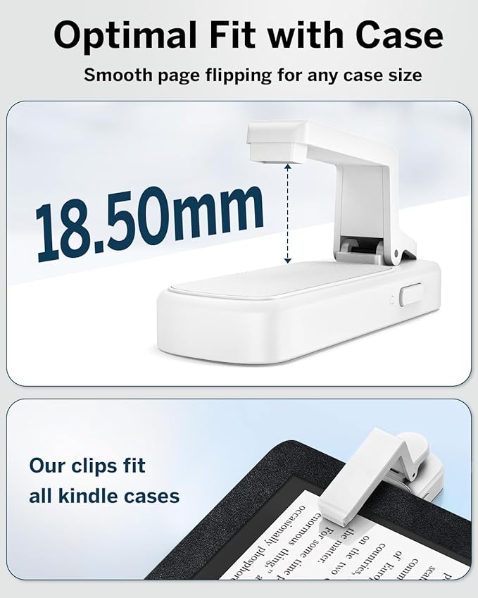 DATAFY [Case-Friendly] Remote Control Page Turner Ring for Kindle Paperwhite Oasis Scribe Kobo eReaders, Camera Camcorder Remote Controls, Page Turner Clicker for ipad iPhone Tablets with Storage Bag