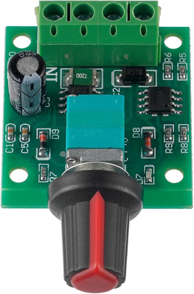 BOJACK Low Voltage DC Motor Speed Controller PWM 1.8v 3v 5v 6v 12v 2A 30W Adjustable Driver Switch 1803BK 1803B (Pack of 2 Pcs)