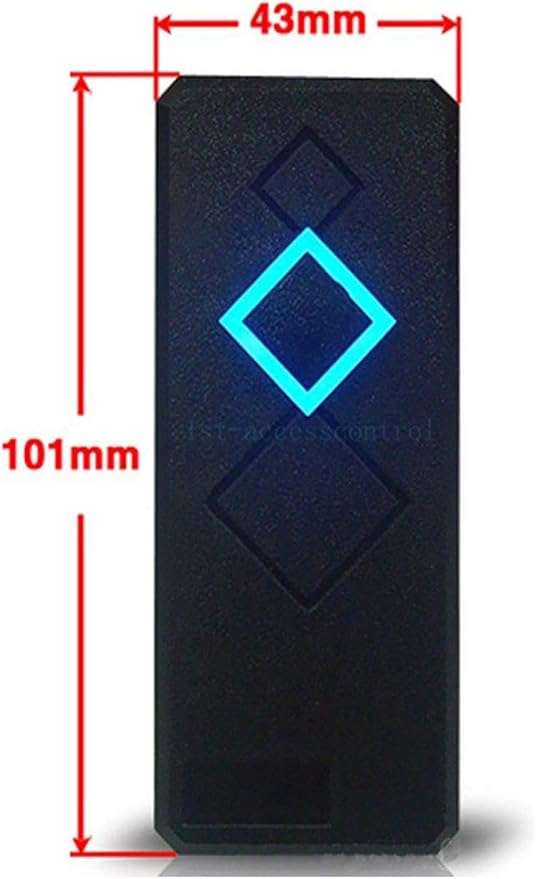MENGQI-CONTROL 1 Door Access Control Systems with 600lbs Magnetic Lock Waterproof Reader 110V Power Box Exit Motion Sensor Complete Kit