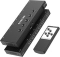 4K@60Hz 5 in 1 Out HDMI Switch, 5 Port HDMI Switcher Selector Support HDR10 & HDCP 2.2 & Full 3D with IR Remote Control Compitable with Nintendo Switch,Xbox PS5/4,Fire Stick,Roku,Apple TV for Gaming