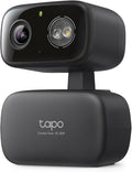 Tapo 2K Indoor/Outdoor Pan/Tilt Wired Security Camera - Baby Monitoring, Person & Baby Cry Detection, 360° Motion Tracking, Color Night Vision, Subscription-Free Local Storage or Optional Cloud, C217