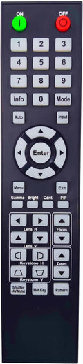 INTECHING BR-3074W Projector Remote Control for Optoma WU1500, ZK1050, ZK750, ZU1050, ZU650+, ZU660, ZU750, ZU850, ZU860
