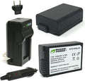 Wasabi Power Battery (2-Pack) and Charger Replacement for Nikon EN-EL25, EN-EL25a, 4241, MH-32 Compatible with Nikon Z30, Z50, Z50 II, Zfc