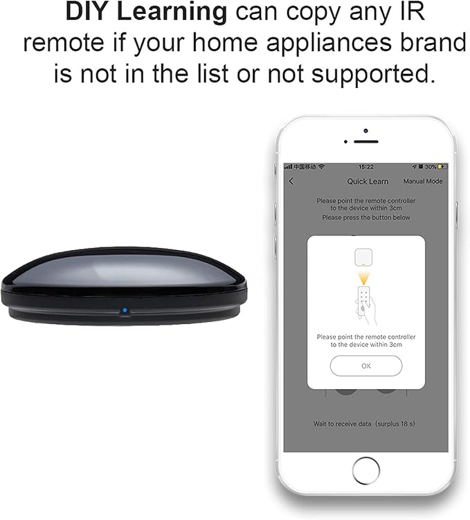 FRANKEVER 2 Pack Smart IR Remote Control,All in One WiFi IR Blaster Control, Universal Infrared Remote Control for TV DVD Air Conditioner STB etc,Compatible with Alexa, Google Assistant No hub