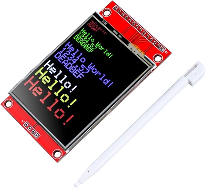 Hosyond 2.4 Inches TFT LCD Touch Screen Shield Display Module 320x240 SPI Serial ILI9341 with Touch Pen Compatible with Arduino R3/Mega2560 Development Board
