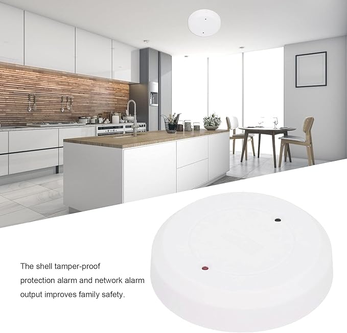 Wired Glass Break Detector, Round Door Window Sensor Tamper Alarm Ceiling/Wall Mount for Home Office Safe System Ring Alarm Glass Break Sensor Ring Security System Ring Door Sensors