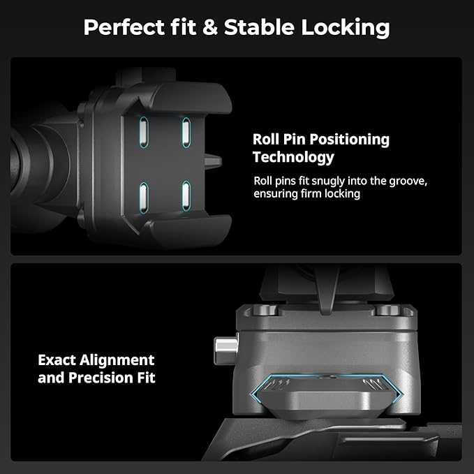 SMALLRIG Quick Release Camera Monitor Mount with Integrated NATO Rail, Field Monitor Mount, Swivel 360° and Tilt 160° Adjustable, Camera NATO Monitor Holder, Max Payload 2.5kg, HawkLock H21-4487