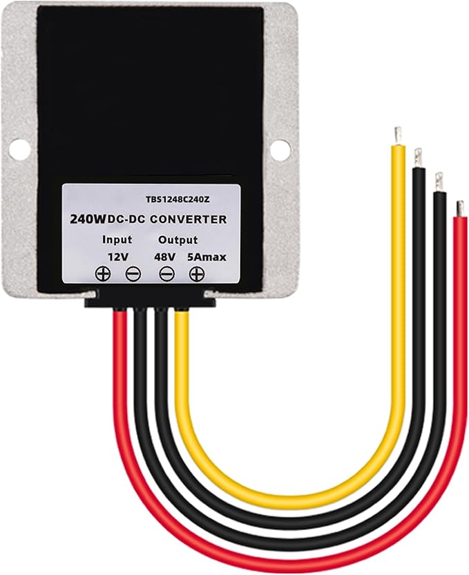 MGGi DC/DC Converter 12V Step Up to 48V 5A 240W Voltage Regulator, Power Adapter Voltage Booster, Power Supply Module Boost Transformer for Car Truck Vehicle Boat