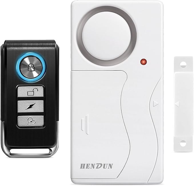 HENDUN Updated Door Alarm for Home Security,Pool Alarm for Kids Safety, House Security Sensor,Door Chime with Delay,Wireless Doorbell Ring When Opened (1)