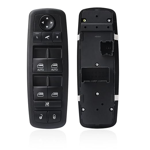 WUANGKI Power Master Window Switch Front Left Driver Side | 3+0 Pins | Compatible with 2012-2016 Chrysler Town, 2012-2016 Country, 2012-2019 Dodge Grand Caravan, Replace OE 68110872AA