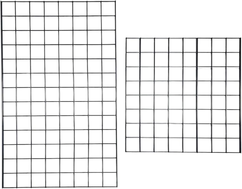 Only Hangers Heavy Duty 2' x 5.5' Gridwall Art Display Panel with EZ Slide-On Grid Legs - No Hardware or Tools Required - No Screws, Nuts, or Washers. (Set of 2)