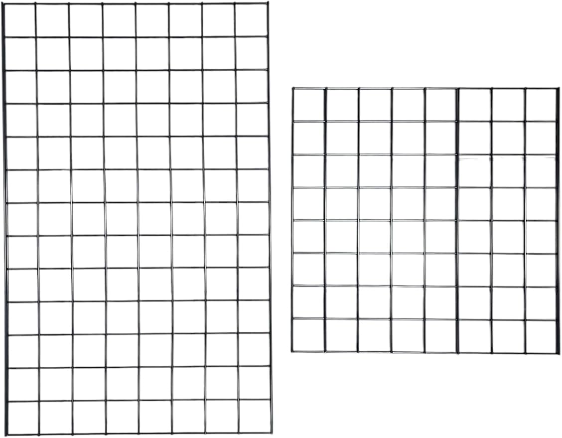 Only Hangers Heavy Duty 2' x 5.5' Gridwall Art Display Panel with EZ Slide-On Grid Legs - No Hardware or Tools Required - No Screws, Nuts, or Washers. (Set of 3)
