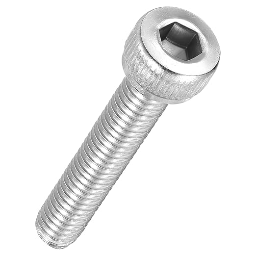 Kozelo 50pcs Socket Head Cap Screws - [M4-0.7 x 25mm] 304 Stainless Steel Allen Socket Drive for Electrical Motor 3D Printing Fan Engine Replacement Use, Silver