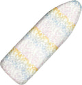 Ironing Board Cover and Pad, 18x49 Extra Wide Thick Iron Padding, Scorch & Stain Resistant Ironing board cover, Heavy Duty Iron Board Padded with Adjustable Fasteners Durable Elastic Edge, Colorful