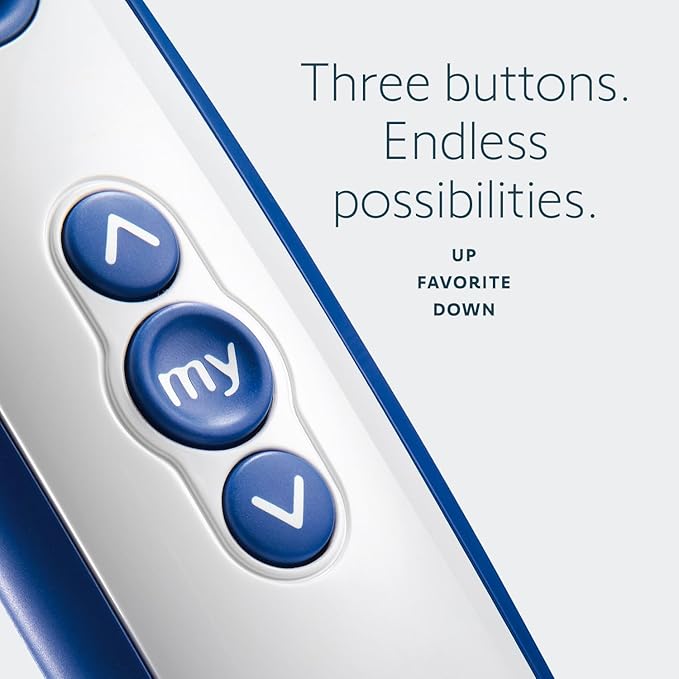 Somfy Telis 1 RTS Patio Remote - Single Channel - Handheld Addition or Replacement - Great for Outdoor Blinds & Shades - Customizable My Function - Stylish Blue and Gray Finish #1810643