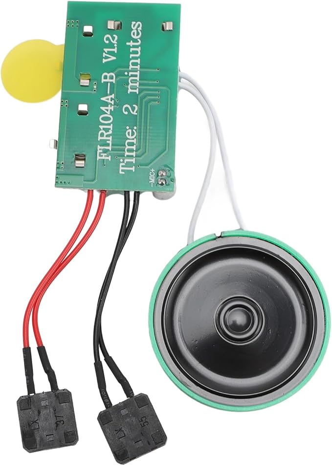FOSA 120 Seconds Sound Recorder Module, Recordable Voice Module with Speaker, Recording Music Voice Player Sound Module Chip for Greeting Card
