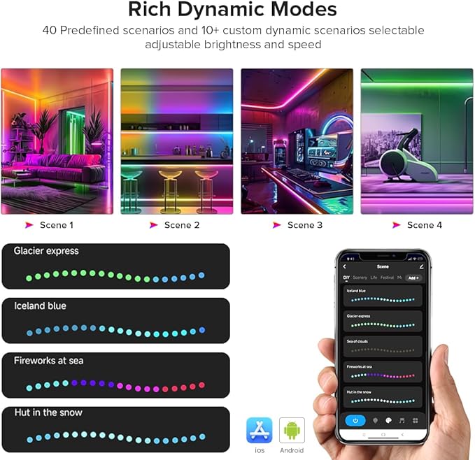 BTF-LIGHTING 2.4G WiFi DR04W SPI RGBW Controller Tuya APP/Smart Life/Google Home/Alexa Control Support SK6812RGBW SMD/FCOB WS2814 IC etc Addressable RGB+W LED Strip STA Mode