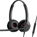 EPOS IMPACT 760T Dual-Sided Wired Headset for PC with Noise-Canceling Mic, Microsoft Teams Certified USB C and USB A, In-Line Controls, Super Wideband Audio, Comfortable for Office Calls & Remote Work