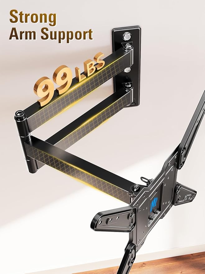 Mounting Dream Long Arm TV Wall Mount for Most 26-65 Inch TVs, 30 Inch Long Extension TV Mount Swivel and Tilt, Full Motion Wall Mount TV Bracket Fit Max VESA 400x400mm,Up to 99 lbs, MD2286-M