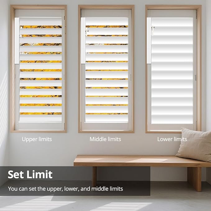 Zigbee Plantation Shutters Motor for Motorized Plantation Shutters and Automatic Curtain Opener, Requires Tuya Zigbee Hub (Motor with 16-Channel Remote)