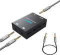SGEYR Audio Switcher 3.5mm Bi-Direction Switch 2-in-1 Out/ 1-in-2 Out Audio Stereo Mixer Mini Sound Mixer for PC Versatile Connectivity