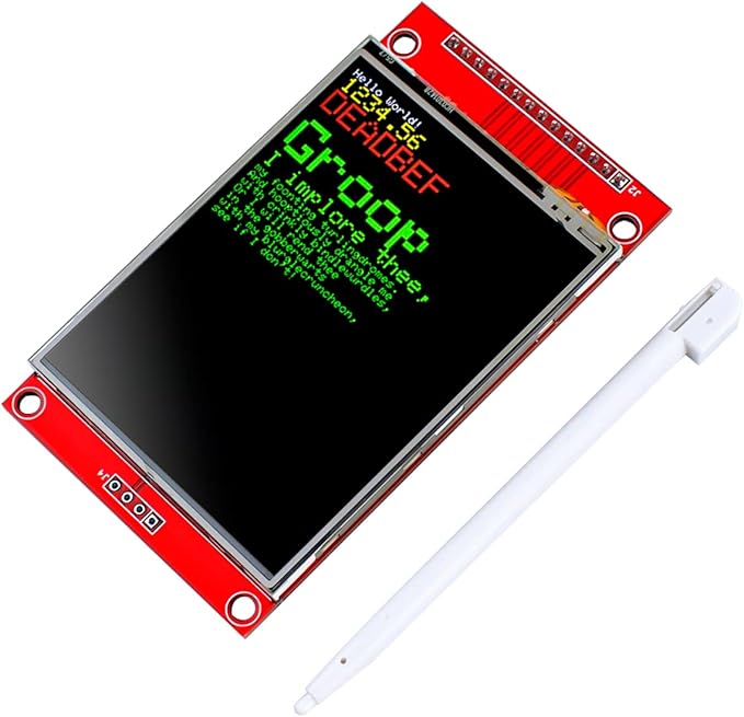 Hosyond 2.8 Inches TFT LCD Touch Screen Shield Display Module 320x240 SPI Serial ILI9341 with Touch Pen Compatible with Arduino R3/Mega2560 Development Board