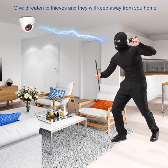 generic Wireless Indoor Outdoor Dome Simulated Surveillance Camera with 30pcs Dummy IR LEDs