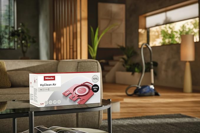 Miele Genuine Performance Pack AirClean 3D FJM Vacuum Cleaner Bags, 16 x Bags, 1 x HEPA Filter – 10512520