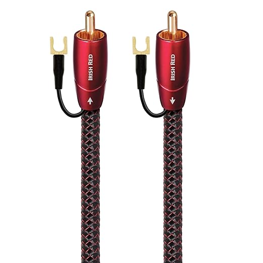 AudioQuest 2m Irish Red RCA Audio Cable Black - Audio Cables (RCA, RCA, 2 m, Black)