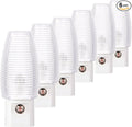 Emotionlite Plug in Night Light, Warm White LED Nightlight, Dusk to Dawn Sensor, Kids, Nursery, Bedroom, Bathroom,Hallway, Stairs, Kitchen, 6 Pack