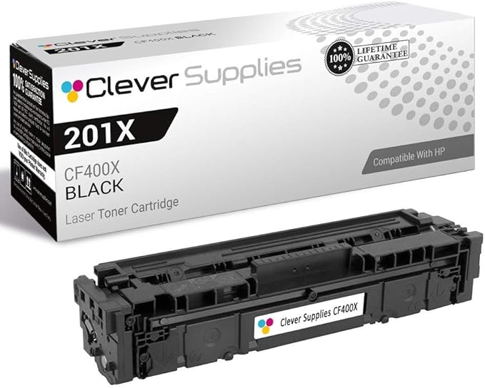 CS Replacement Toner Cartridge Compatible with HP 201X CF400X Black Color Pro MFP M277n Pro M252 Pro M252dw Pro MFP M277 Pro M277dw