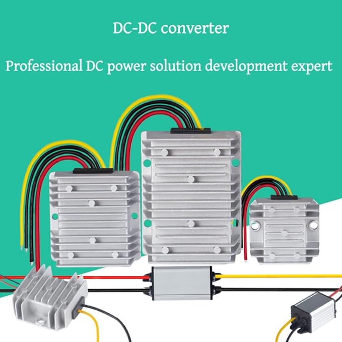 24V to 12V 60W 5A DC-DC Buck Converter Step Down Power Supply, Waterproof Voltage Regulator with Overload/Short Circuit Protection for Golf Cart, Truck, Bus, LED Light