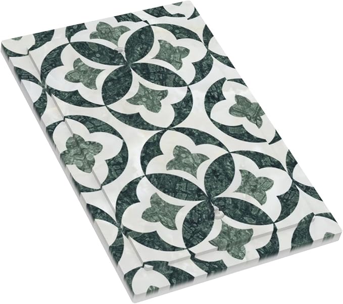Bvtewkhz Green Luxury Modern Cubic Marble No Device Single Blank Decorative Light Switch Covers Electrical Faceplate Switch Plates for Bathroom Kitchen Home