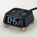 Brandstand CubieTime Zen | Alarm Clock Charger with White Noise and Sunrise Alarm | 2 USB-C Ports | 2 Tamper Resistant Outlets | Night Light