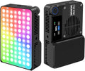 Amaran Ace 25c Pocket RGBWW LED Light, Boost Mode Up to 32W, Full-Color Mini Video Light (2,300-10,000K), 1,171 Lux@1m at 5,600K, 4500mAh Battery with PD Fast Charging for Mobile Creators (Charcoal)