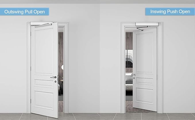Olideauto Automatic Door Opener Olide-120BS with 2pcs Waterproof Acrylic Hand Push Open Switch