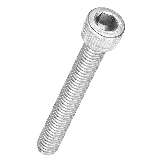 Kozelo 25pcs Socket Head Cap Screws - [M6-1 x 45mm] 304 Stainless Steel Allen Socket Drive for Electrical Motor 3D Printing Fan Engine Replacement Use, Silver