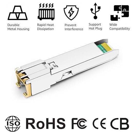 OPSTRAN 10GBASE-T SFP+ to RJ45 Copper Transceiver Module Compatible with Fortinet FN-TRAN-SFP+GC FS-TRAN-SFP+GC 10G SFP+ 30m Cat6a/7