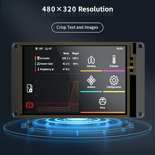 BIGTREETECH TFT35 SPI V2.1 Graphic Smart Display Compatible BTT Manta M8P/M4P/M5P, Manta E3EZ Control Board + CB1 Support Running Klipper Firmware DIY Upgrade 3D Printer