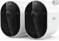 Arlo Pro Security Camera 2K HDR (6th Gen, 2025 Release) - Wireless Outdoor Camera, Rechargeable Removeable Battery, Event Captions, Emergency Response, 1-Month Trial of Secure Plan, 2 Cam, White