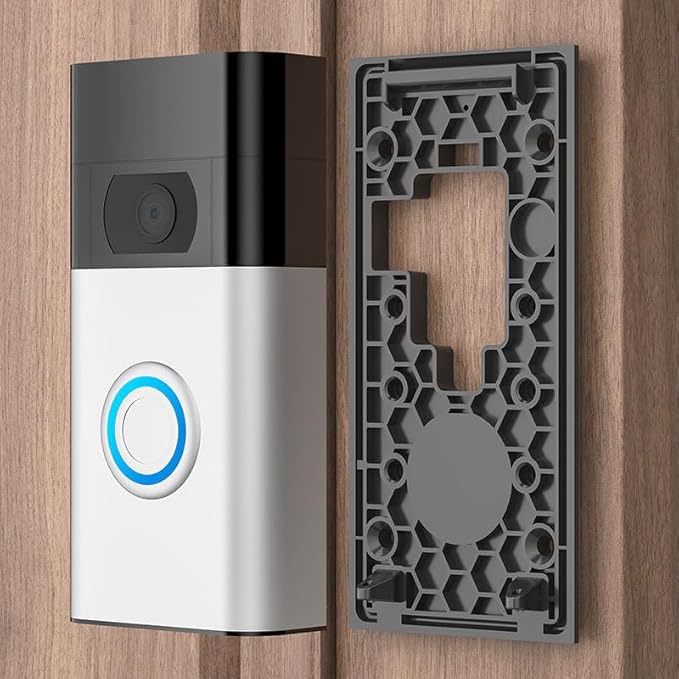No-Drill Adhesive Mount for Ring Video Doorbell, Doorbell Bracket for Home Apartments Office ( for Ring Video Doorbell (2nd Generation - 2020 Release))
