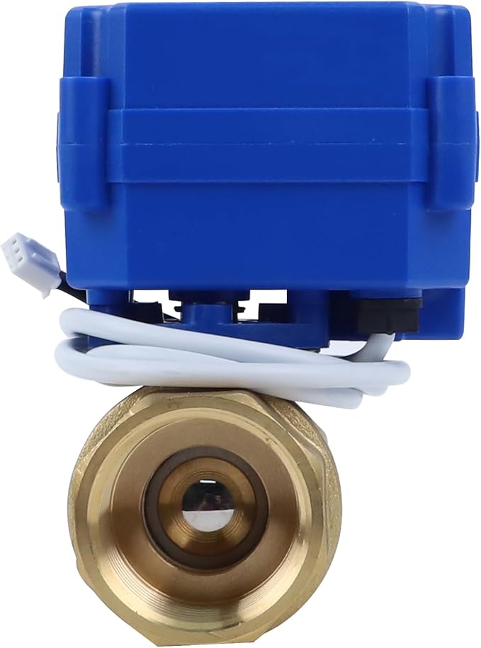 E-SDS Washing Machine Leak Detector with Automatic Water Shut-Off and Sensors and Sounds Alarm for Pipes 1" NPT, Water Leak Detector with Shutoff Valve for Laundry,Water Heaters More