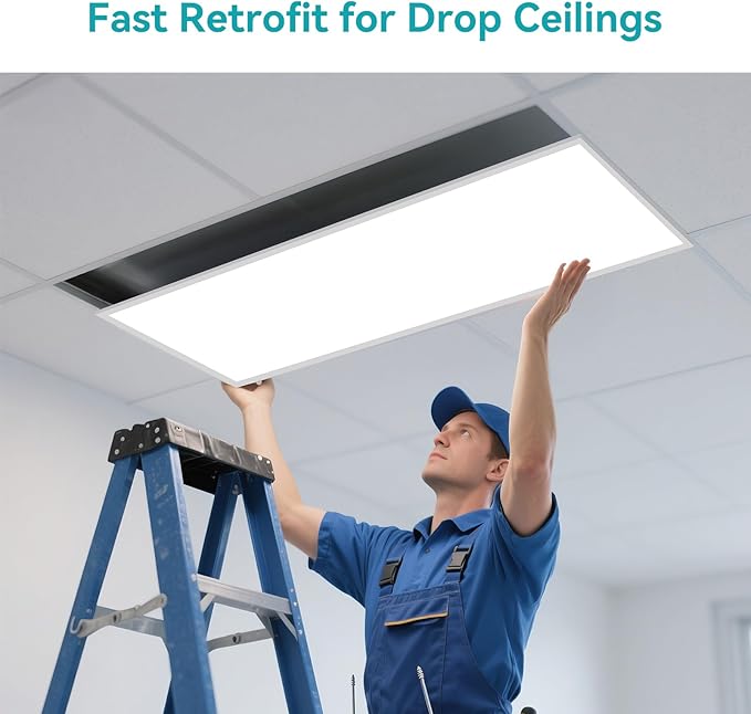 VocgoUU 2x4 LED Flat Panel Light for Drop Ceiling, 18 Pack, 6600LM, 0-10V Dimmable, 4CCT 3000K/4000K/5000K/6000K, Selectable 40W/50W/60W, ETL Listed, 100-277V, 5-Year Warranty