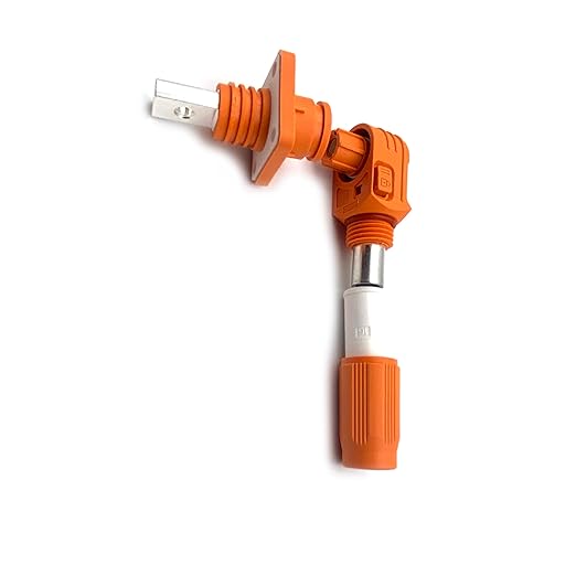 150A-200A 1500V Battery Energy Storage Connector, 35-50mm² High Current Connectors Quick Plug Terminal Orange Right Angle Plug and Socket IP67 Waterproof Power Adapter Threaded Wiring