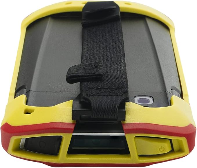 Protective Cover Bumper Case Rugged Boot with Hand Strap for Zebra TC51 TC510K TC52 TC56 TC57 (Red+Yellow)