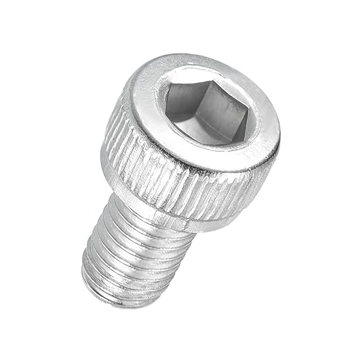 Kozelo 50pcs Socket Head Cap Screws - [M5-0.8 x 8mm] 304 Stainless Steel Allen Socket Drive for Electrical Motor 3D Printing Fan Engine Replacement Use, Silver